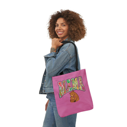 Mama and baby Bear Tote Bag — Colorful "MAMA" Canvas Tote for Moms, Mother's Day Gift