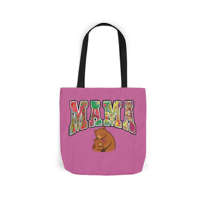 Mama and baby Bear Tote Bag — Colorful "MAMA" Canvas Tote for Moms, Mother's Day Gift