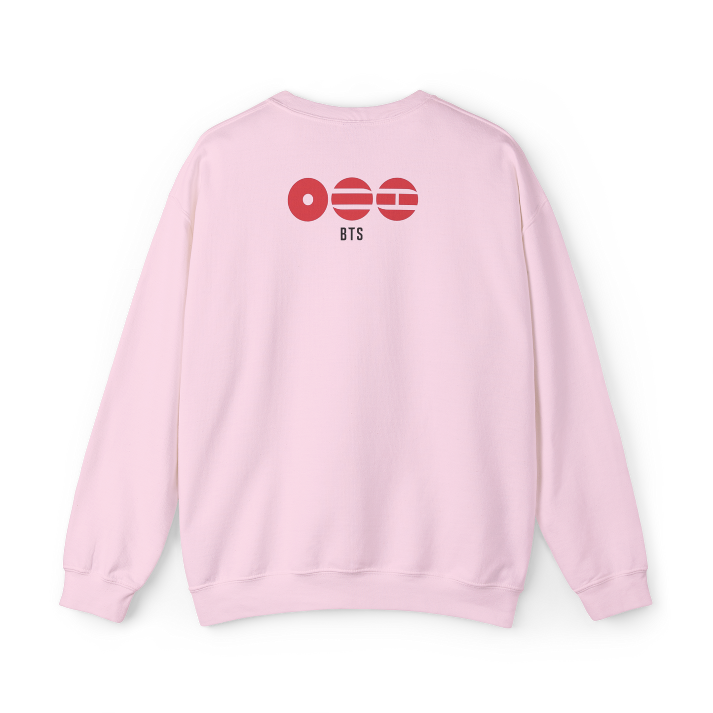 Chibi style BTS Members with Arirang symbols Sweatshirt- Pink and Sapphire