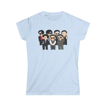 Chibi style BTS Members with Arirang symbols T-Shirt – Multi-Color Collection