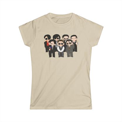 Chibi style BTS Members with Arirang symbols T-Shirt – Multi-Color Collection