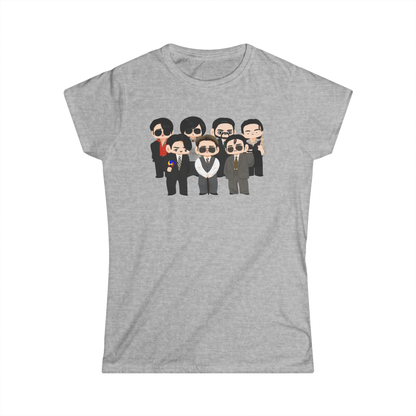 Chibi style BTS Members with Arirang symbols T-Shirt – Multi-Color Collection