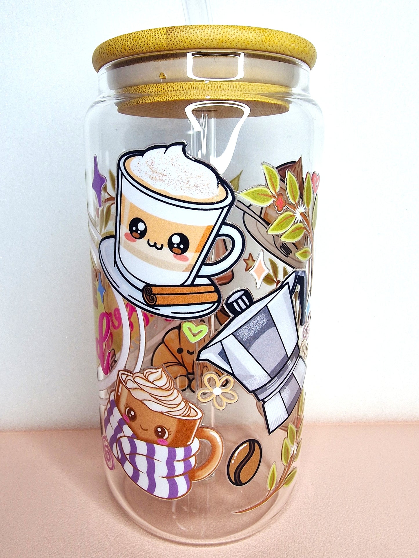 “Coffee Obssessed” 3D Double-Sided Embossed